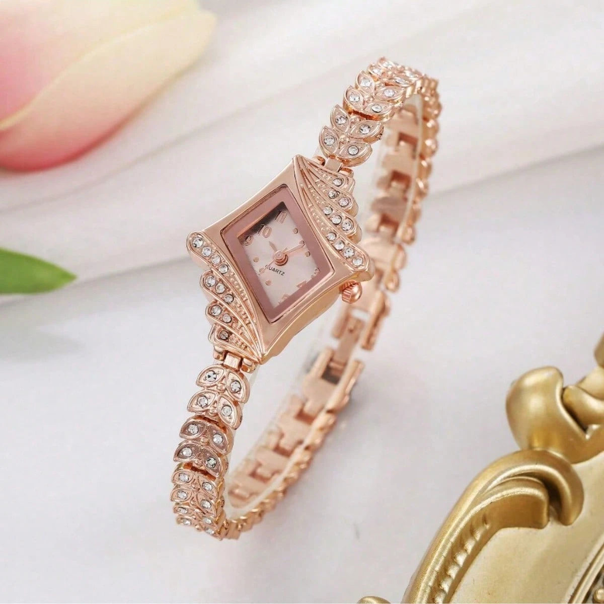 Relógio Feminino Com Pulseira De Diamantes Relógio Quartzo Feminino Moda Leve E Luxuosa Casual De Quartzo