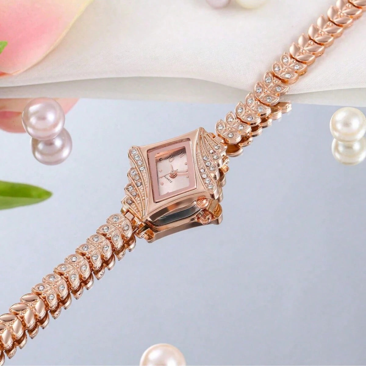 Relógio Feminino Com Pulseira De Diamantes Relógio Quartzo Feminino Moda Leve E Luxuosa Casual De Quartzo