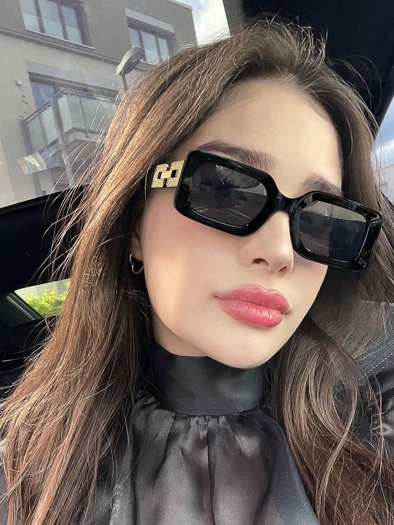 1/2 Peças Óculos de Moda Retangular Elegante de Luxo Leve para Mulheres, Passeios, Férias, Festas e Presentes de Feriado, Visual Elegante