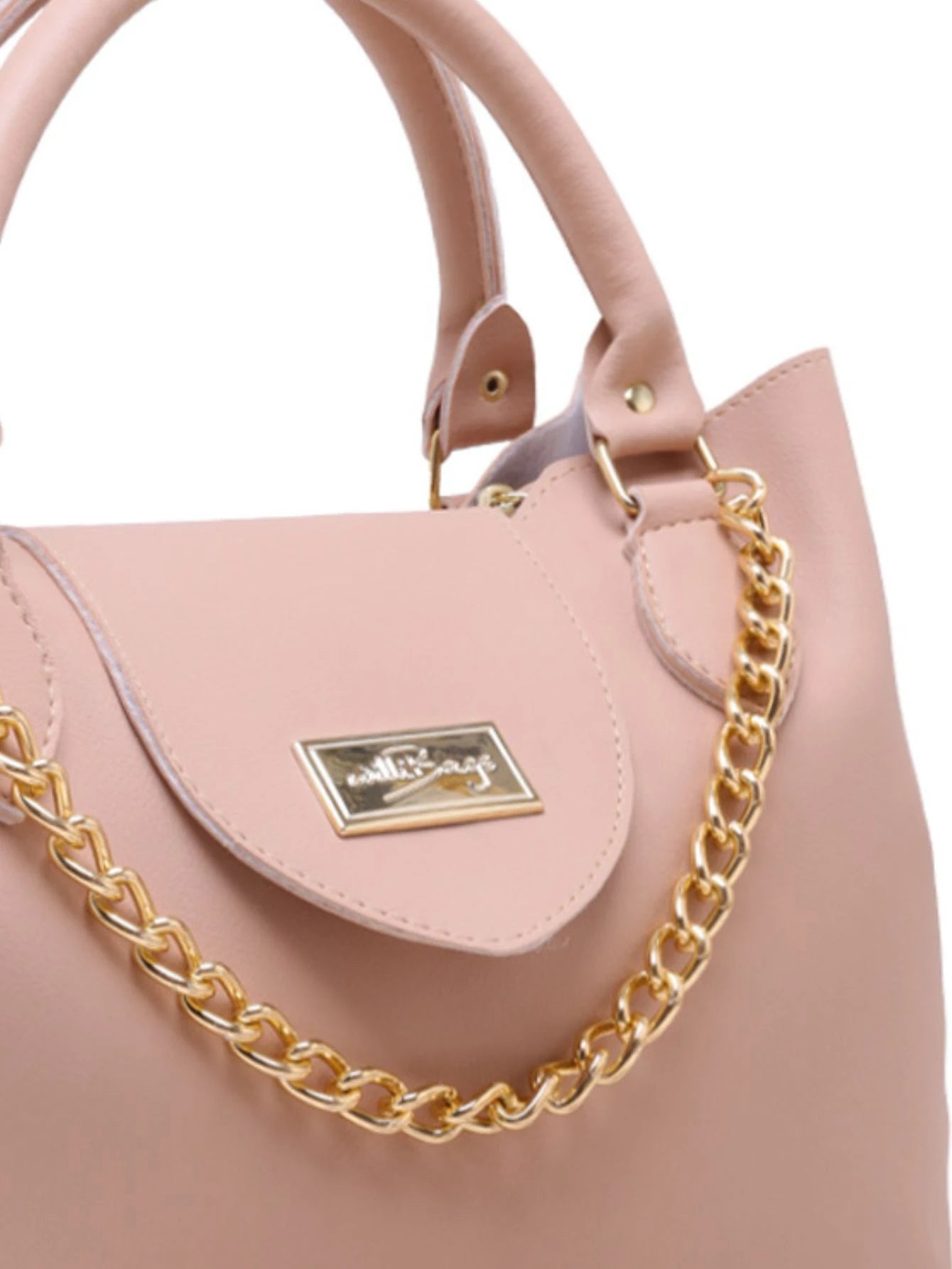 WILLIBAGS Bolsa Feminina Saquinho Elegante com Alça Transversal Com Detalhes de Corrente e Bolso Externo