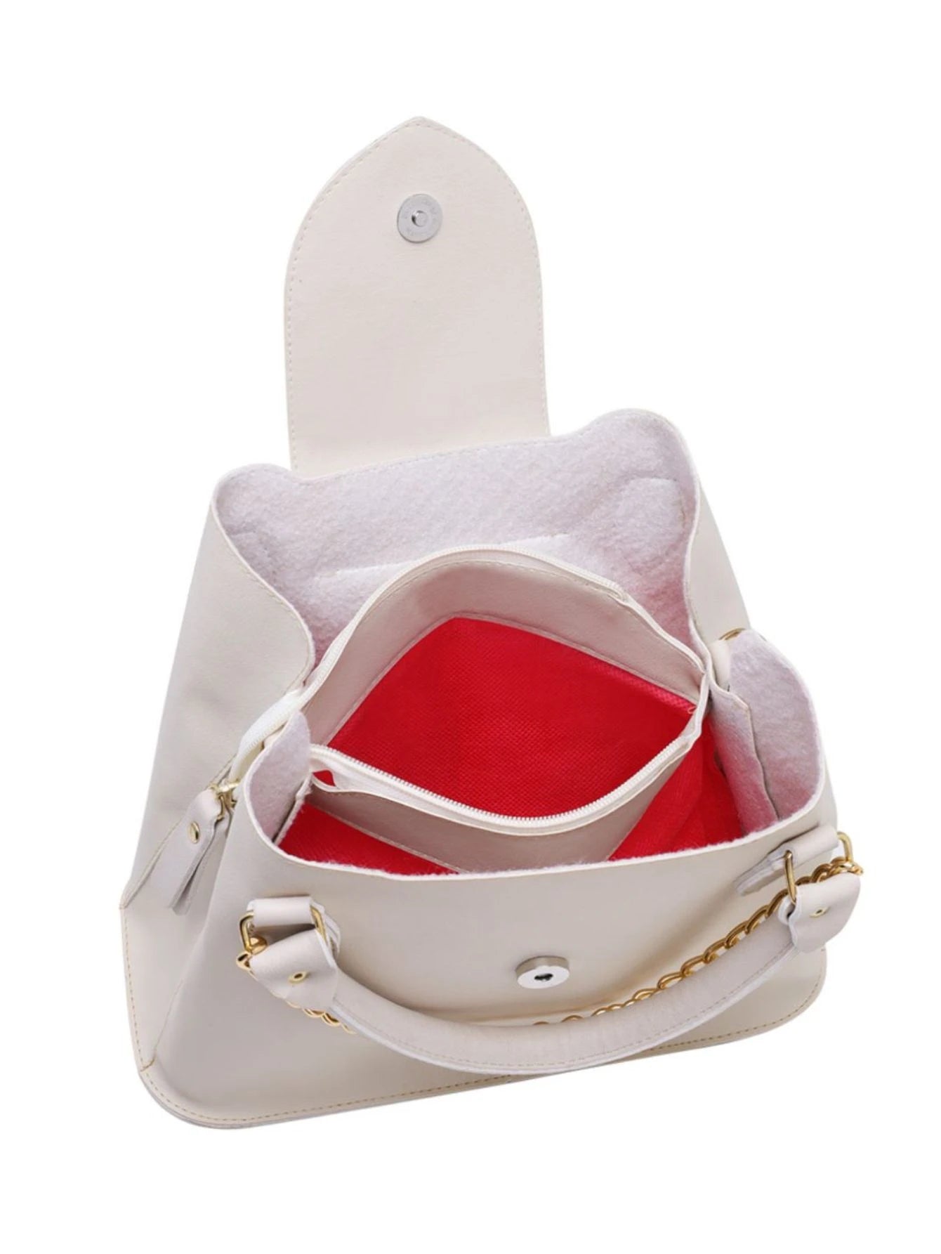 WILLIBAGS Bolsa Feminina Saquinho Elegante com Alça Transversal Com Detalhes de Corrente e Bolso Externo