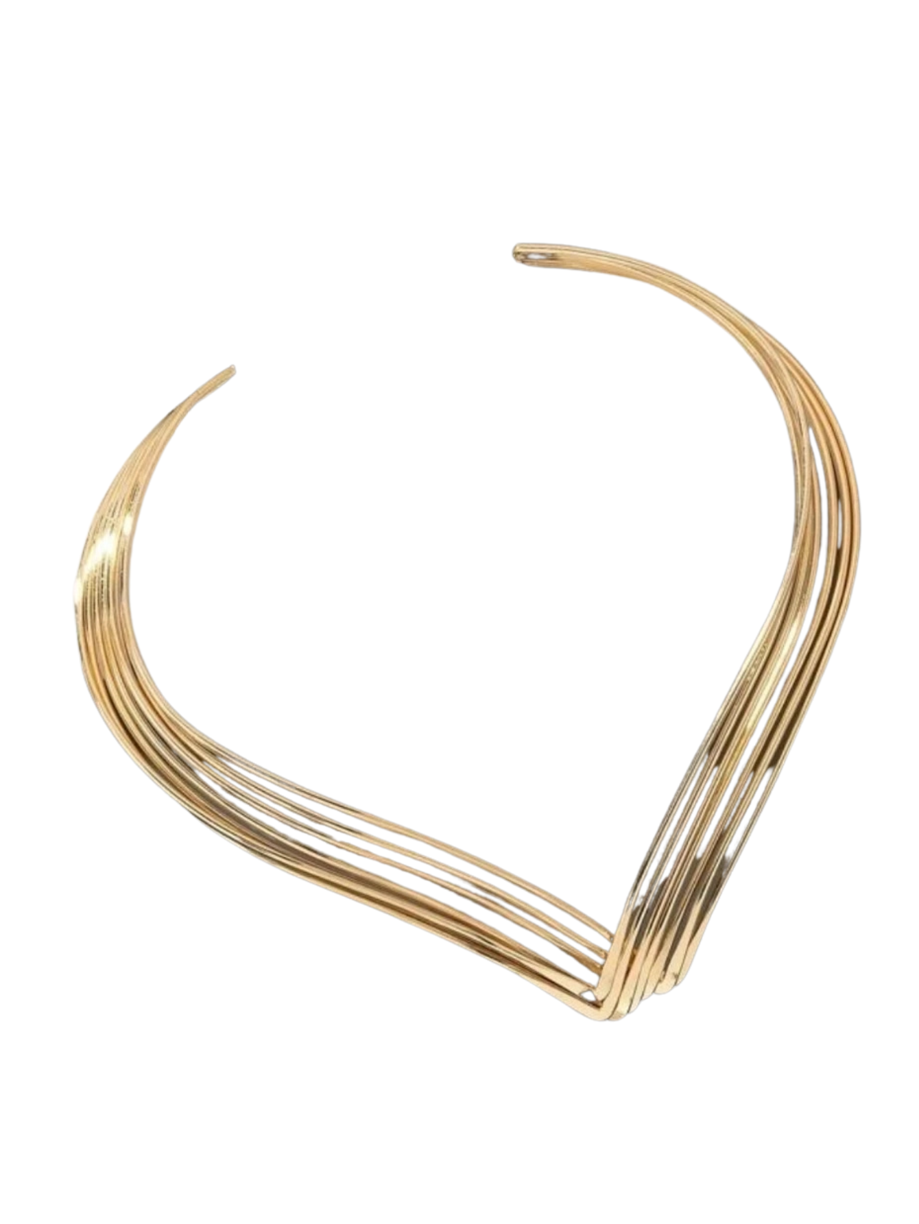 Choker Aro V com Brinco Liso