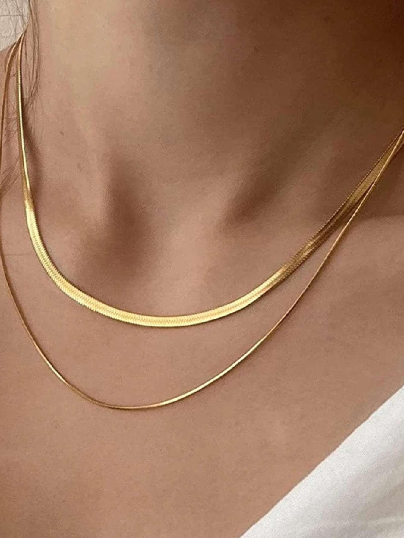 Colar Duplo Dourado 02