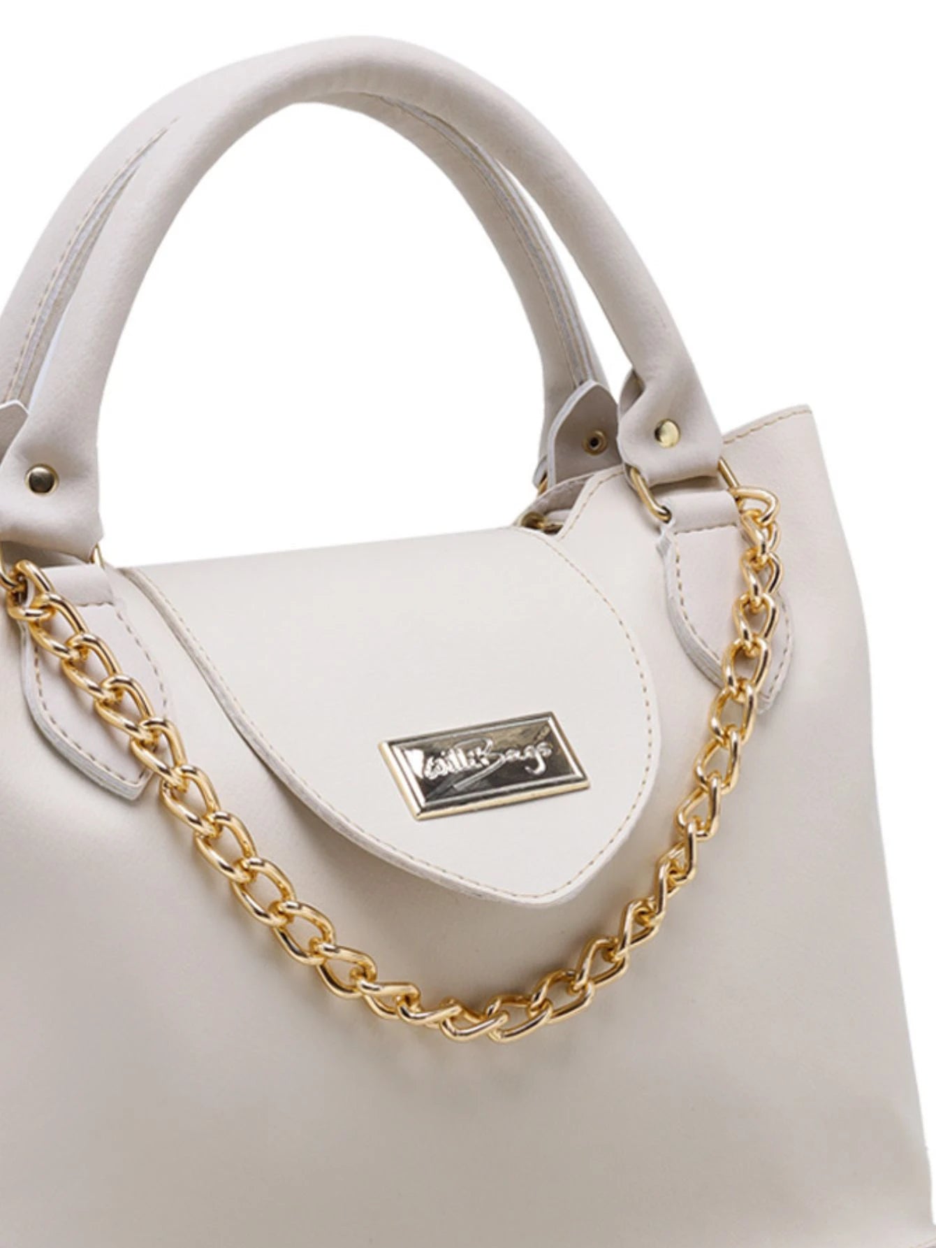 WILLIBAGS Bolsa Feminina Saquinho Elegante com Alça Transversal Com Detalhes de Corrente e Bolso Externo