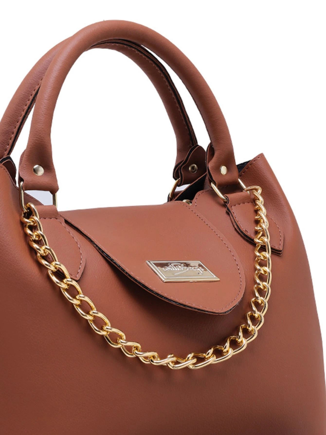 WILLIBAGS Bolsa Feminina Saquinho Elegante com Alça Transversal Com Detalhes de Corrente e Bolso Externo
