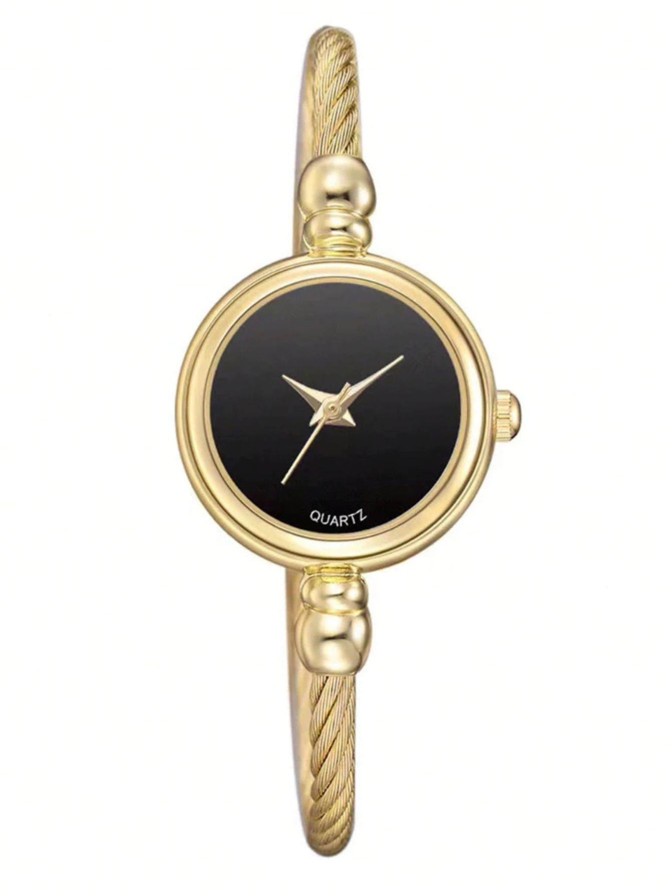Relógio redondo Gold Lux | Bella & Finna