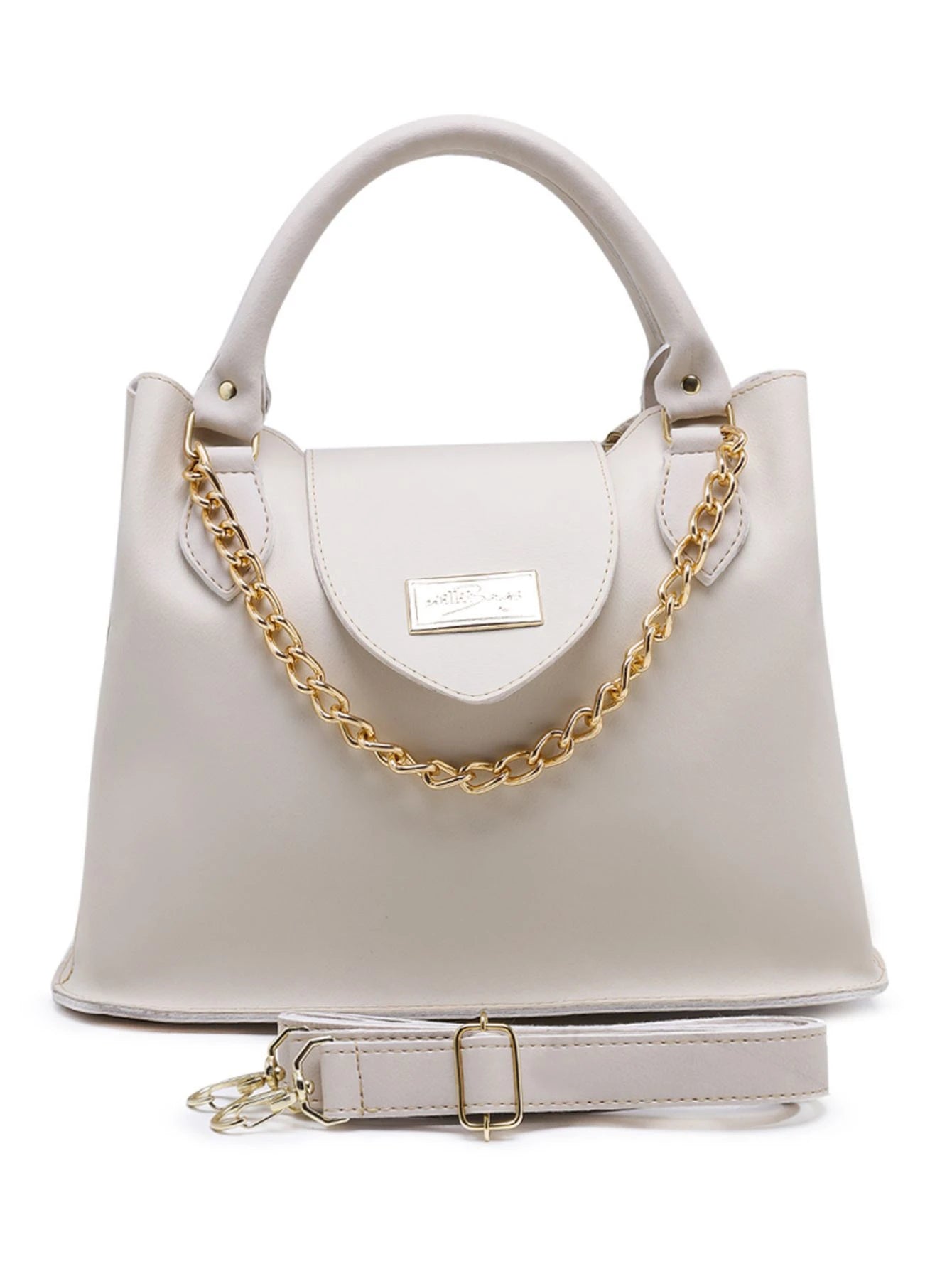 WILLIBAGS Bolsa Feminina Saquinho Elegante com Alça Transversal Com Detalhes de Corrente e Bolso Externo