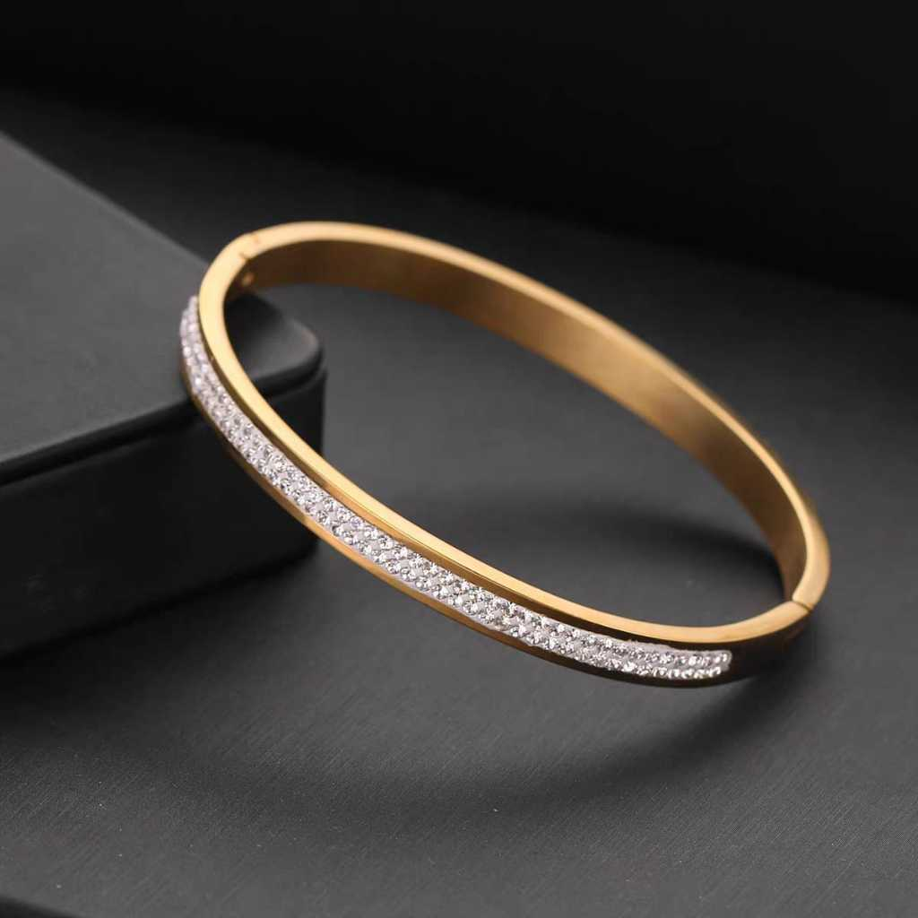Pulseira Bracelete Feminino De luxo Aço Cirúrgico 316L