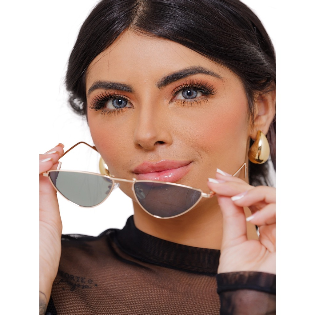 Óculos de Sol Feminino Gato Luxo | Bella & Finna