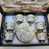 Xícara de café kit com 12 peças de Cerâmica em porcelana1