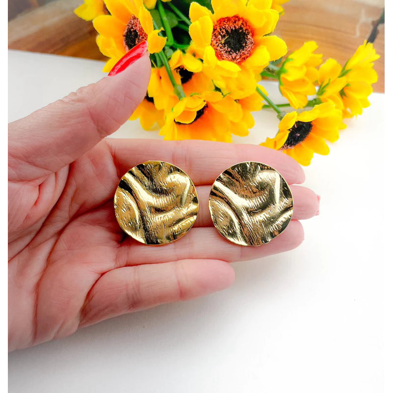 Brinco Orgânico Dourado | Bella & Finna
