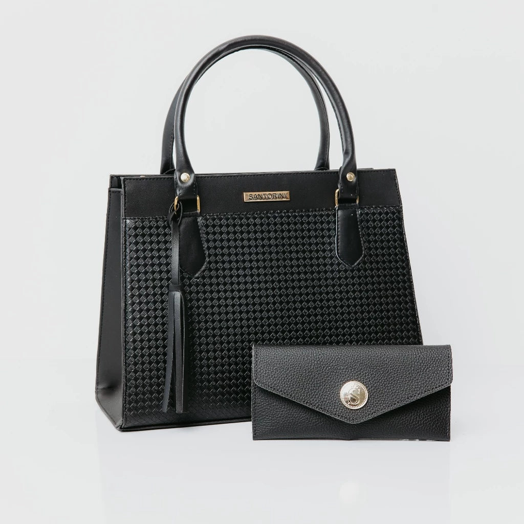 Bolsa Feminina com Carteira Combinando – Elegância Clean e Sofisticação| Bella & Finna