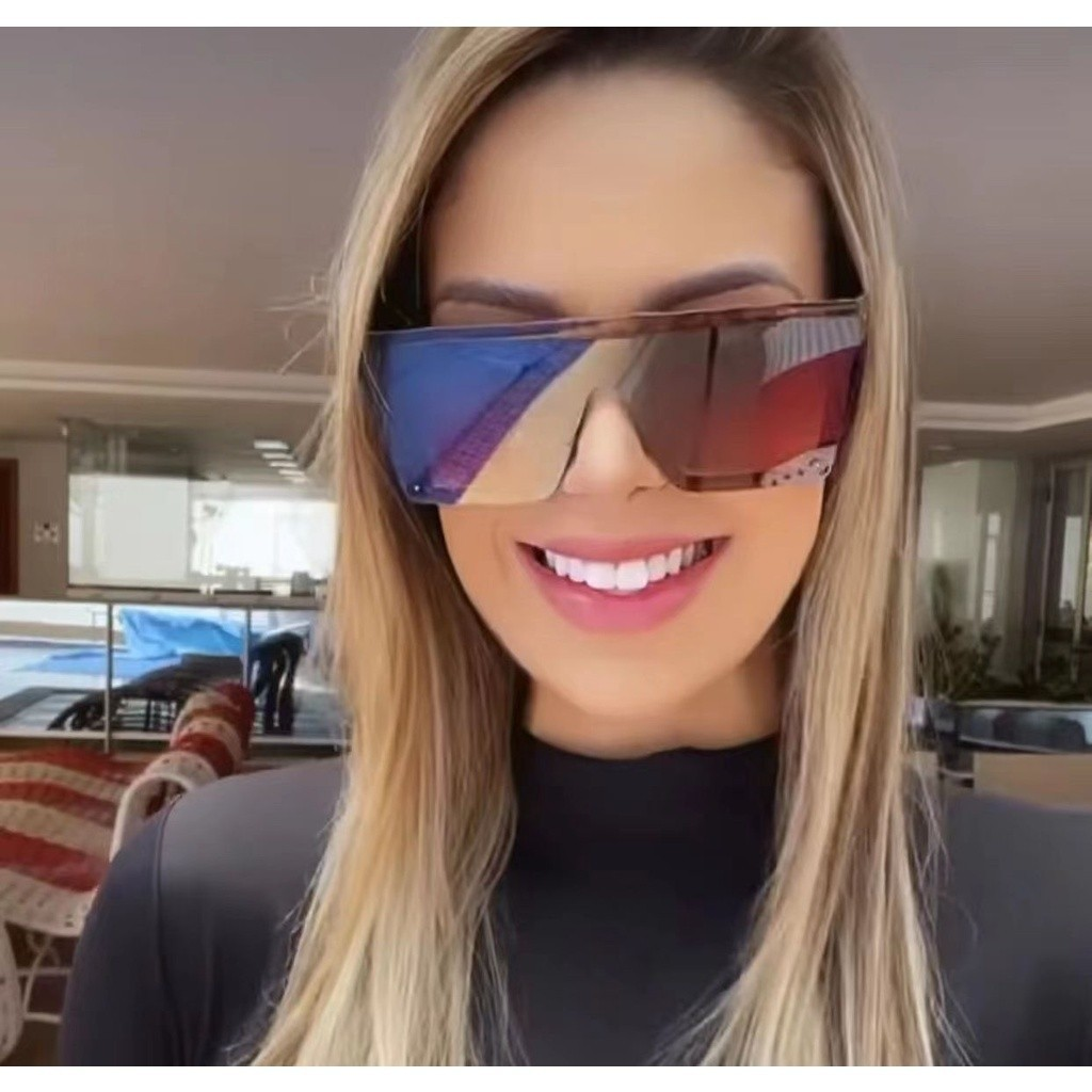 Óculos de Sol Feminino Unisex Quadrado Maior UV400 modas