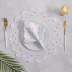 Kit Jogo Americano 8 Pçs Souplats Mesa De 4 Lugares Mesa Posta Guardanapo Supla Sousplat