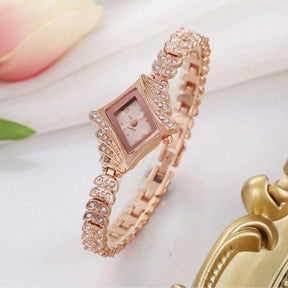Relógio Feminino Com Pulseira De Diamantes Relógio Quartzo Feminino Moda Leve E Luxuosa Casual De Quartzo