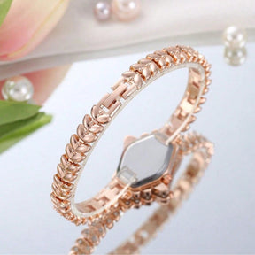 Relógio Feminino Com Pulseira De Diamantes Relógio Quartzo Feminino Moda Leve E Luxuosa Casual De Quartzo