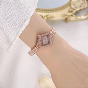 Relógio Feminino Com Pulseira De Diamantes Relógio Quartzo Feminino Moda Leve E Luxuosa Casual De Quartzo