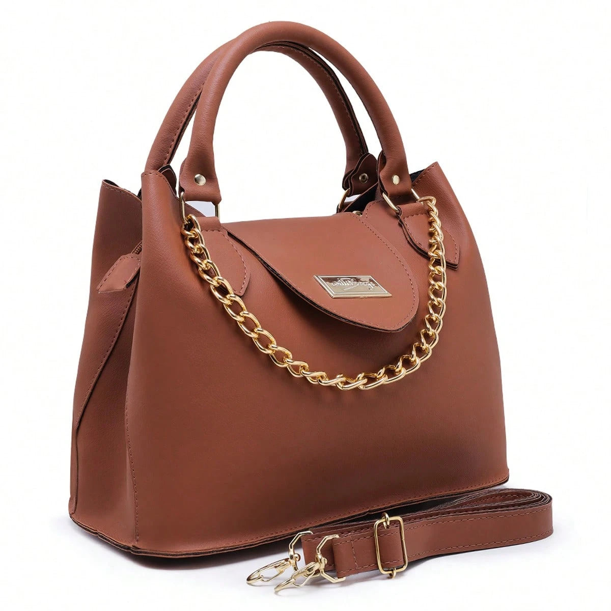 Bolsa de Ombro com Corrente Dourada | Bella & Finna