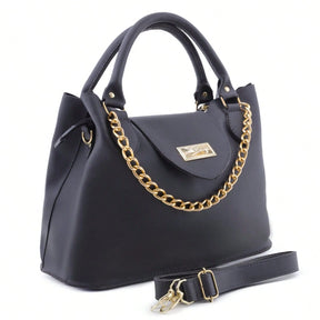 Bolsa de Ombro com Corrente Dourada | Bella & Finna