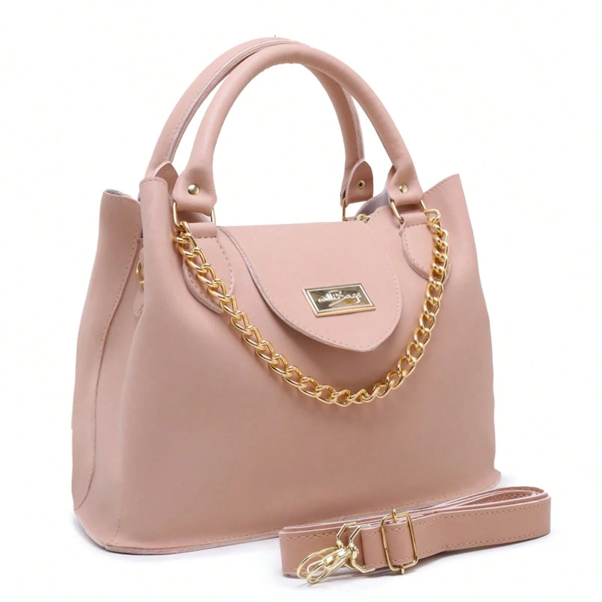 Bolsa de Ombro com Corrente Dourada | Bella & Finna