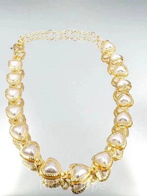 Pulseira Pérola com Coração | Bella & Finna