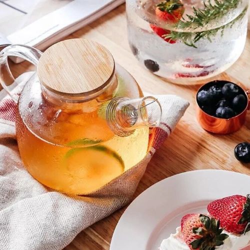 Bule Vidro Borossilicato e Bambu com Infusor | BELLAEFINNA