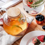 Bule Vidro Borossilicato e Bambu com Infusor | BELLAEFINNA