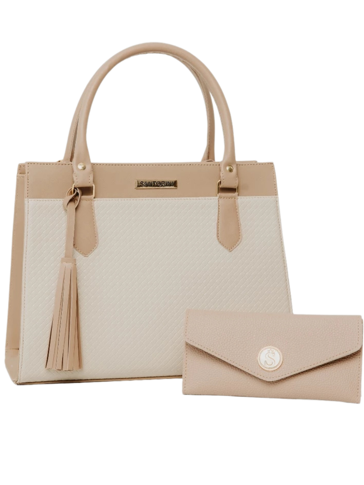 Bolsa Feminina com Carteira Combinando – Elegância Clean e Sofisticação| Bella & Finna
