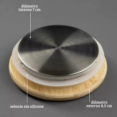 Bule Vidro Borossilicato e Bambu com Infusor | BELLAEFINNA