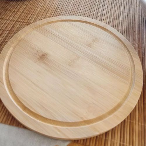Queijeira Elegance em Bambu e Acrílico (19cm) – Linha Natural Home