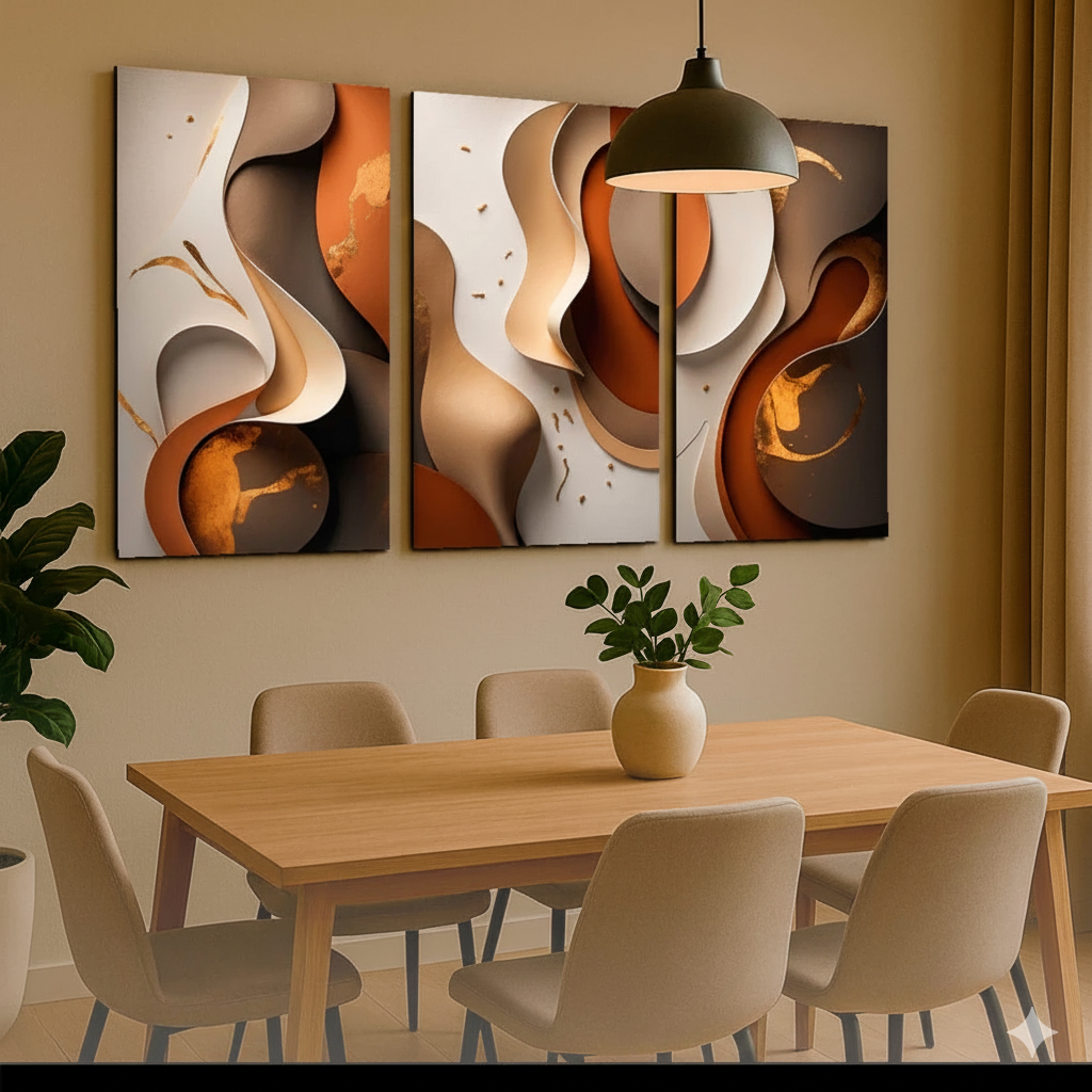 Quadro Decorativo Moderno Abstrato| Sala e Hall |BELLAEFINNA