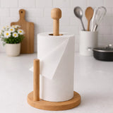 Suporte Porta Papel Toalha em Bambu Natural | BELLAEFINNA