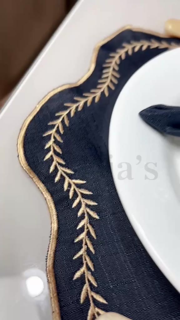 Kit Jogo Americano 8 Pçs Souplats Mesa De 4 Lugares Mesa Posta Guardanapo Supla Sousplat