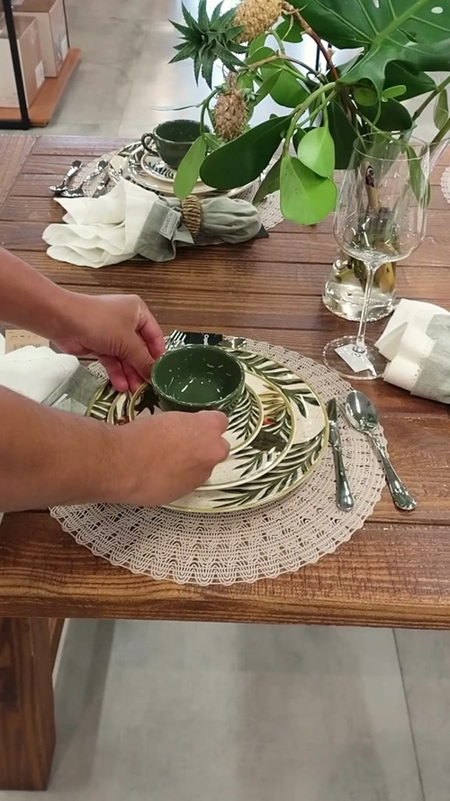 Jogo de 6 Pratos Rasos 26 cm Oxford Unni Tropicano