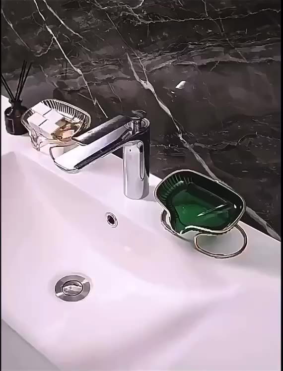 Saboneteira De Pia Escorra A Caixa De Sabão Para Banheiro Com Suporte metal