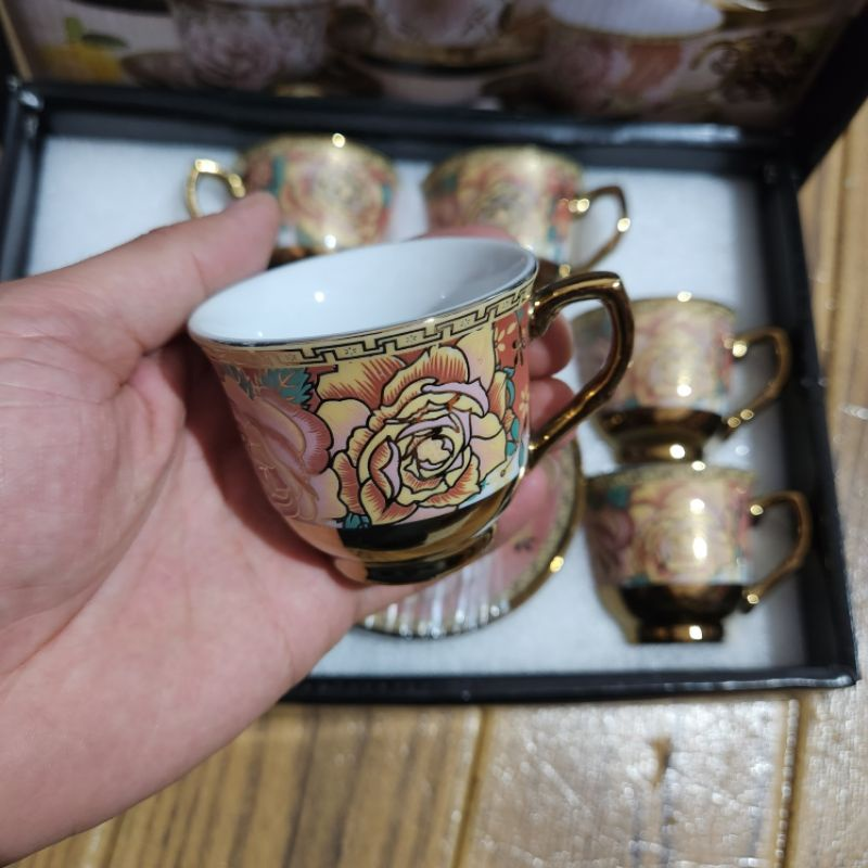 Xícara de café kit com 12 peças de Cerâmica em porcelana1