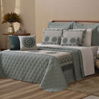 Kit Colcha Cobre Leito Casal Queen Completo Turin 180 Fios 10 peças Premium