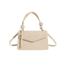 Bolsa Feminina Trançada Estilo Palha – Compacta e Sofisticada | Bella & Finna