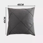 Kit 04 Almofadas Cheias em Suede Drapeada 45x45cm Decorativas Sala Quarto Sofá