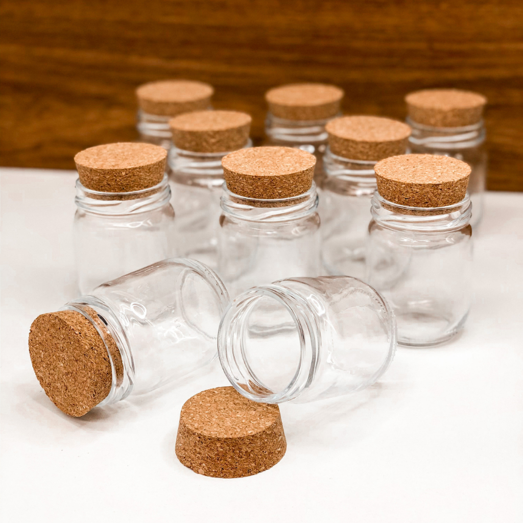 Kit 10 Potes de Tempero Vidro 200ml + Cartela de Temperos com 28 Adesivos Opcional | ESCOLHA SEU KIT