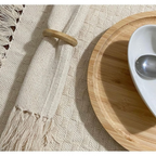 Kit Jogo americano sousplat cor Cru, Off white produto artesanal. Decoração mesa posta, tear mineiro 1, 2, 4 e 6 lugares