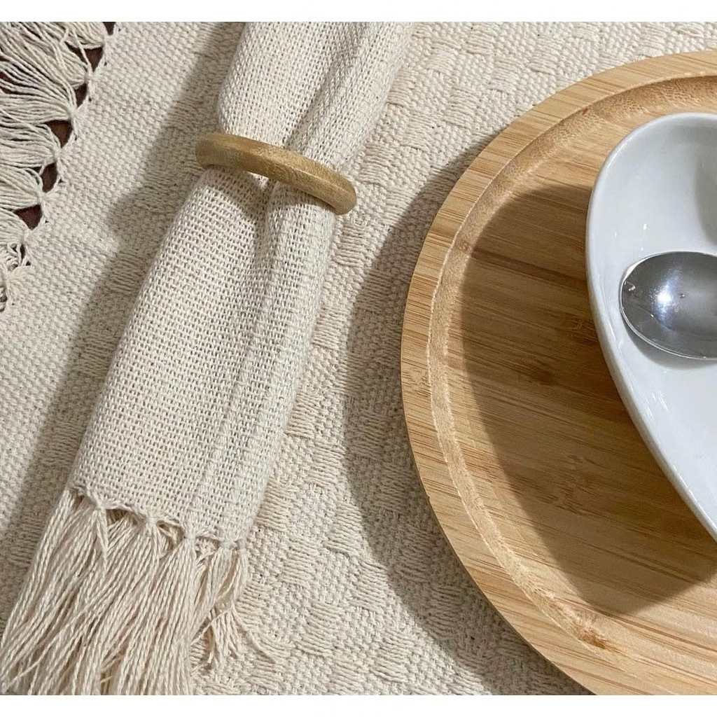 Kit Jogo americano sousplat cor Cru, Off white produto artesanal. Decoração mesa posta, tear mineiro 1, 2, 4 e 6 lugares