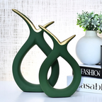 Kit Conjunto 2 Peças Vasos Cerâmica Enfeite Sala Cozinha Completo Decorativas Trio Rack Centro Mesa