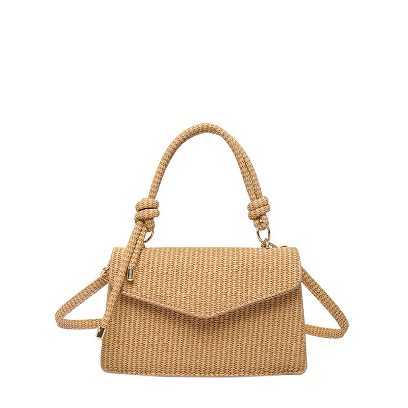 Bolsa Feminina Trançada Estilo Palha – Compacta e Sofisticada | Bella & Finna
