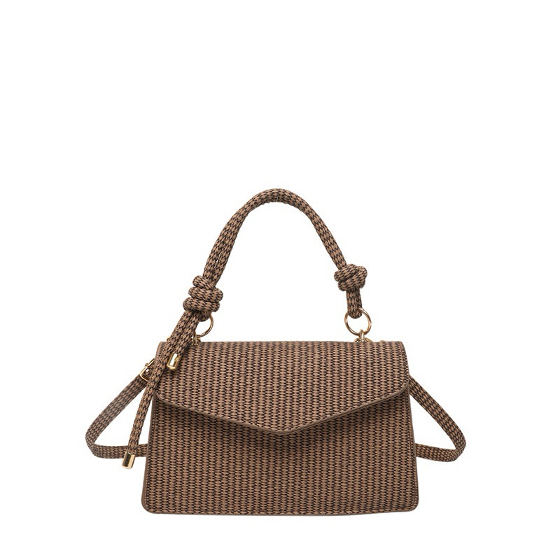 Bolsa Feminina Trançada Estilo Palha – Compacta e Sofisticada | Bella & Finna