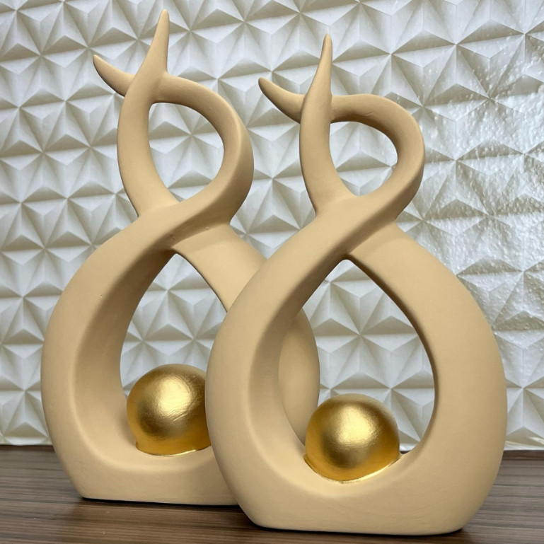 Dupla de Vasos Decorativos Cerâmica | bellaefinna