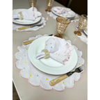 Kit Jogo Americano 8 Pçs Souplats Mesa De 4 Lugares Mesa Posta Guardanapo Supla Sousplat