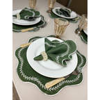 Kit Jogo Americano 8 Pçs Souplats Mesa De 4 Lugares Mesa Posta Guardanapo Supla Sousplat