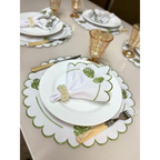 Kit Jogo Americano 8 Pçs Souplats Mesa De 4 Lugares Mesa Posta Guardanapo Supla Sousplat