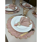 Kit Jogo Americano 8 Pçs Souplats Mesa De 4 Lugares Mesa Posta Guardanapo Supla Sousplat